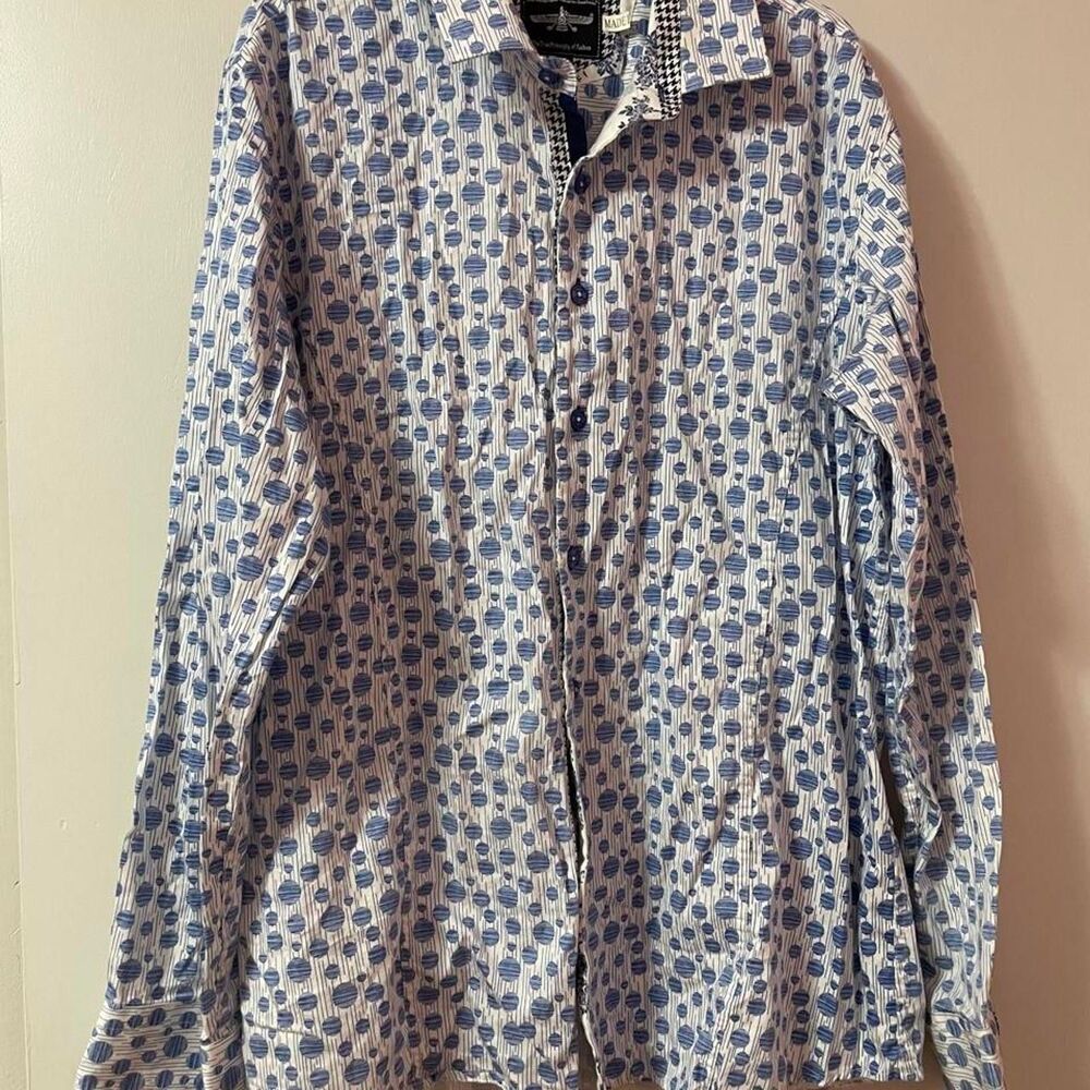 Barabas Men's patterned Button Up shirt